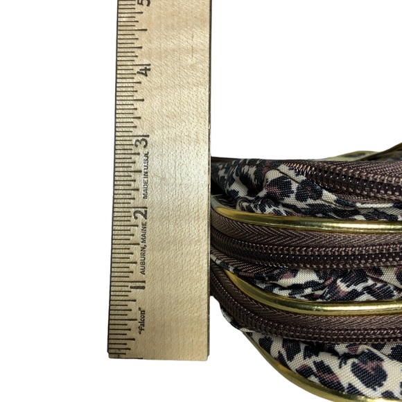 Travel Cosmetic Large Case Animal Print Leopard Packable Jewelry Collapsible NWT - Picture 10 of 15